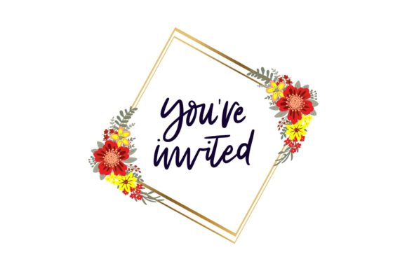 Flower Frame with Wedding Lettering: A Designer’s Practical Take
