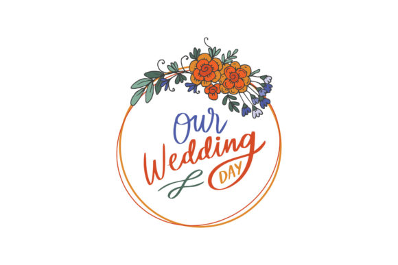 Ou Wedding Day: A Versatile Lettering Frame for Embroidery Projects