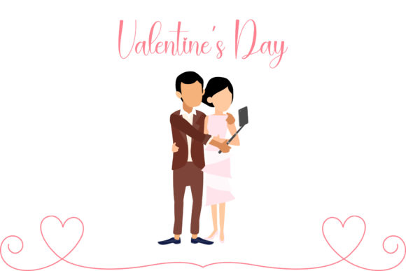 Valentine Couple Wedding Illustration Review for Embroidery Projects