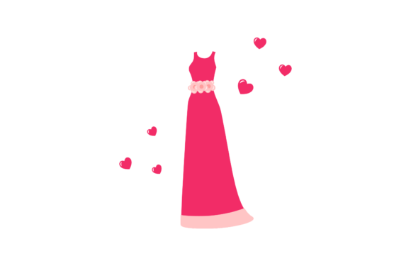 Wedding Dress Bridal Woman Fashion Pink