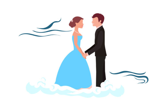 Wedding of Couple Background Cloud Review for Real Projects